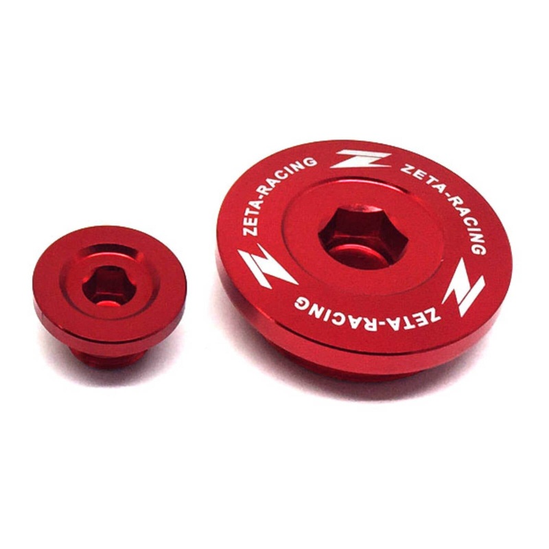 Zeta Engine Plugs Kawasaki KX250/F ’11-19, KX450F ’09-18 – Red