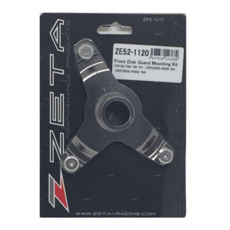 Zeta Front Disc Guard Mounting Kit Honda CR/CRF ’04-