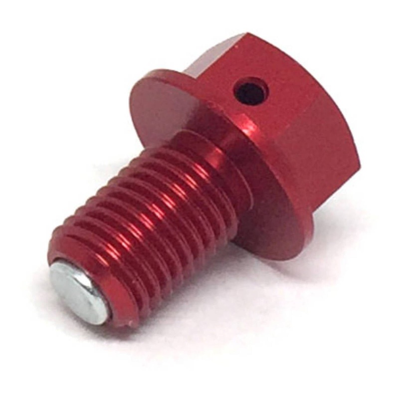 Zeta Magnetic Drain Bolt M10x1.25×15 – Red