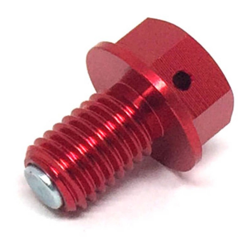 Zeta Magnetic Drain Bolt M10x1.5×15 – Red