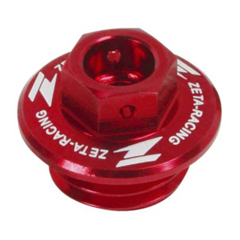 Zeta Oil Filler Plug Honda CR/CRF, Yamaha YZ/YZF/WRF, Kawasaki KLX – Red