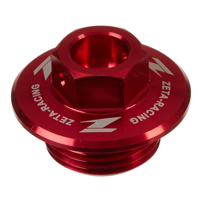 Zeta Oil Filler Plug Suzuki RM/RMZ, Yamaha Serow 250 – Red