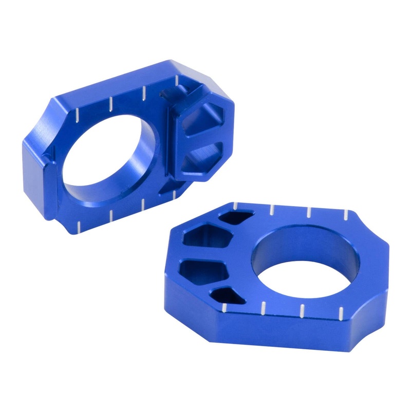 Zeta Rear Axle Block Kawasaki KX/KXF ’03-16 ,Suzuki RMZ ’04- Blue