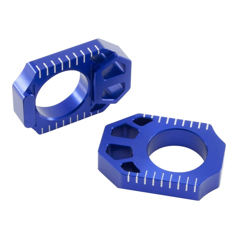 Zeta Rear Axle Block Yamaha YZ250F ’12-, YZ450F ’10- Blue