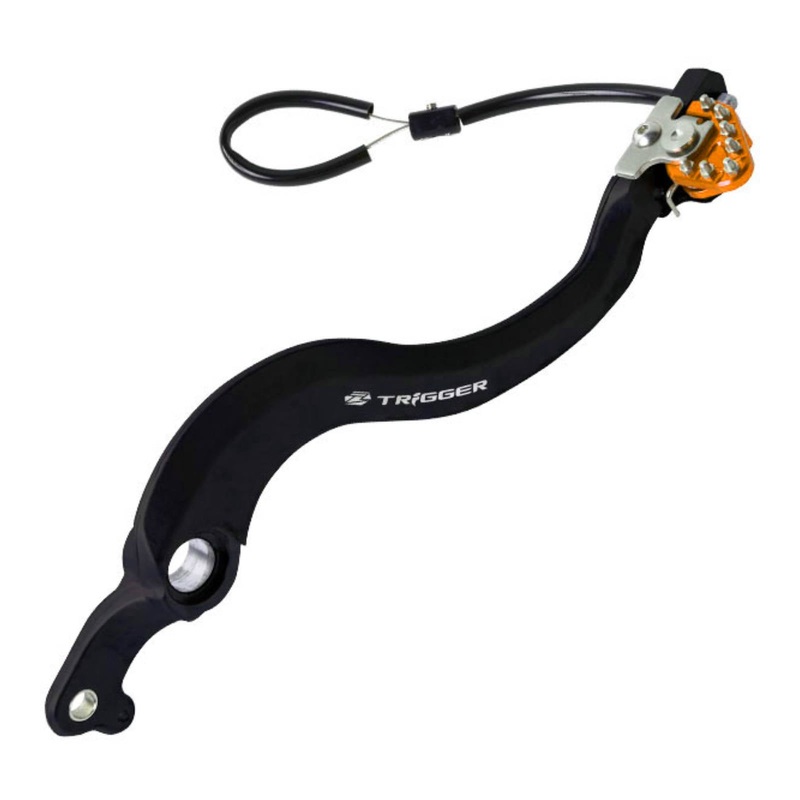 Zeta Trigger Brake Pedal KTM EXC/SX, ‘Husqvarna. Orange W/BEARING