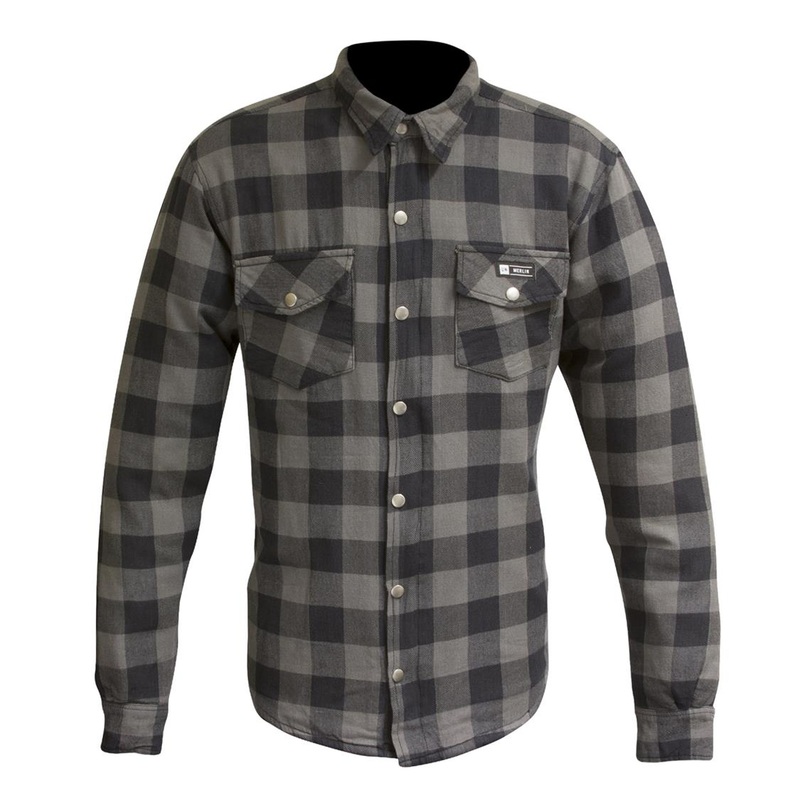 Merlin Axe Checkered Shirt – grey