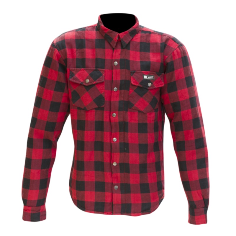 Merlin Axe Checkered Shirt – red