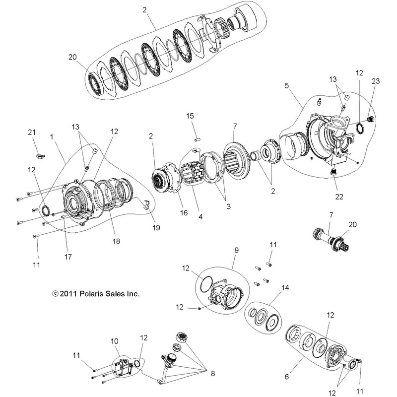 OEM Polaris Assembly Transmission Gearcase