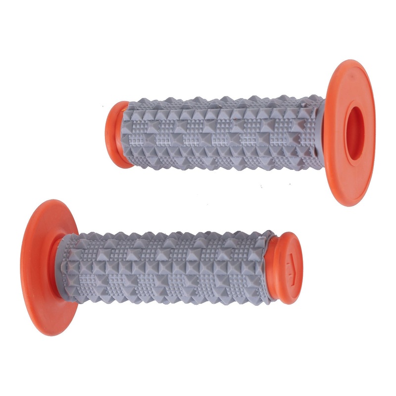 Whites MX Large Diamond Grip – Grey / Orange