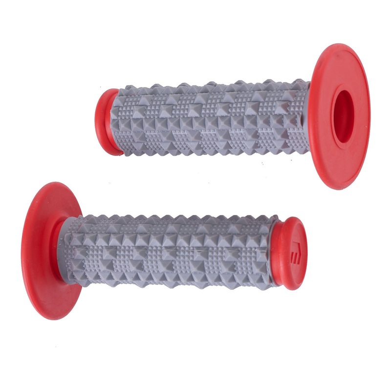 Whites MX Large Diamond Grip – Grey / Red