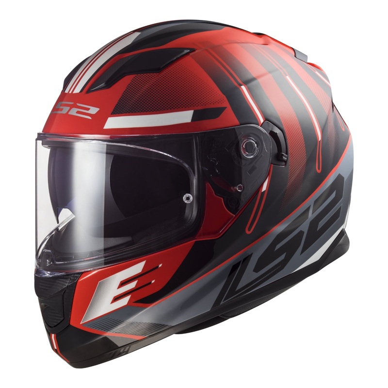 LS2 FF320 Stream Evo Shadow Helmet – Red / White