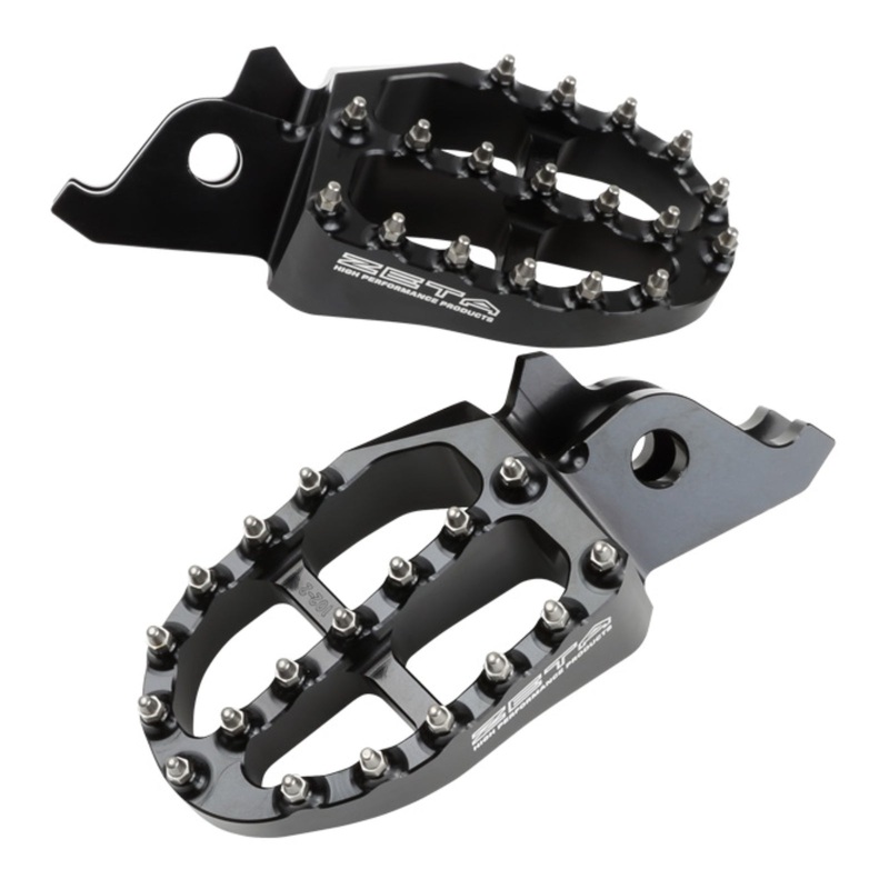 Zeta Aluminium Footpegs KX250F/450F – Black