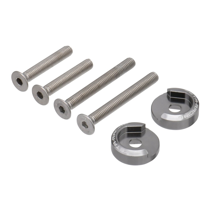 Zeta Armor Handguard Optional Bar End Plugs – Titanium Colour