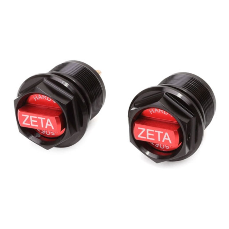 Zeta Front Fork Bottom Adjuster Showa AOS – Black/Red 2pcs