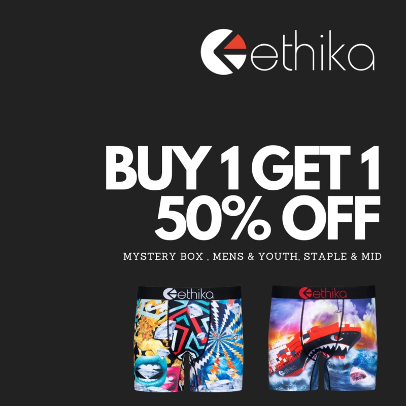ETHIKA MENS UNDERWEAR – BUY 1 GET 1 50% OFF