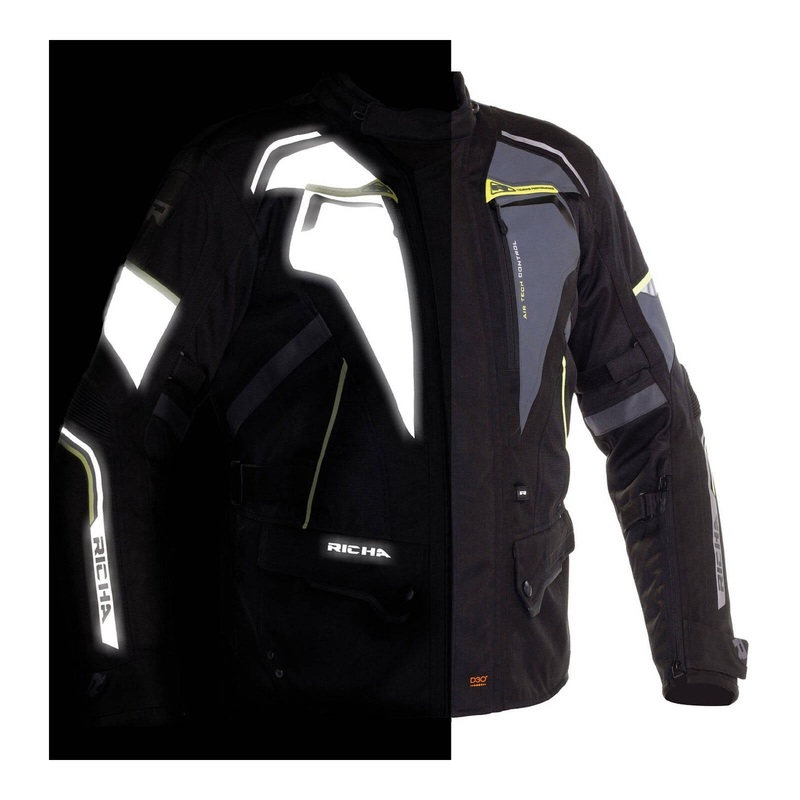 Richa Infinity 2 Flare Jacket – Black / Grey / Fluro
