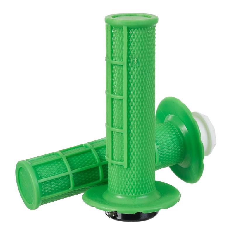 Whites Lock On Grips – Half Waffle – Green (with 6 Cams)