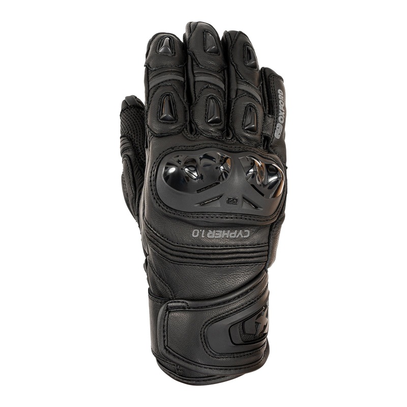 Oxford Cypher 1.0 Short Leather Men’s Glove – Stealth Black
