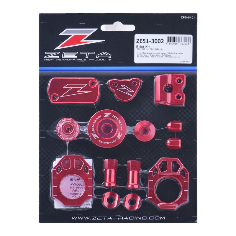 Zeta Billet Kit CRF250R/RX – Red
