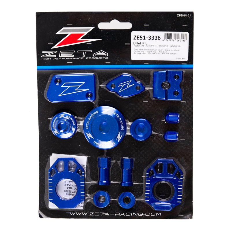 Zeta Billet Kit YZ250/450FX – Blue