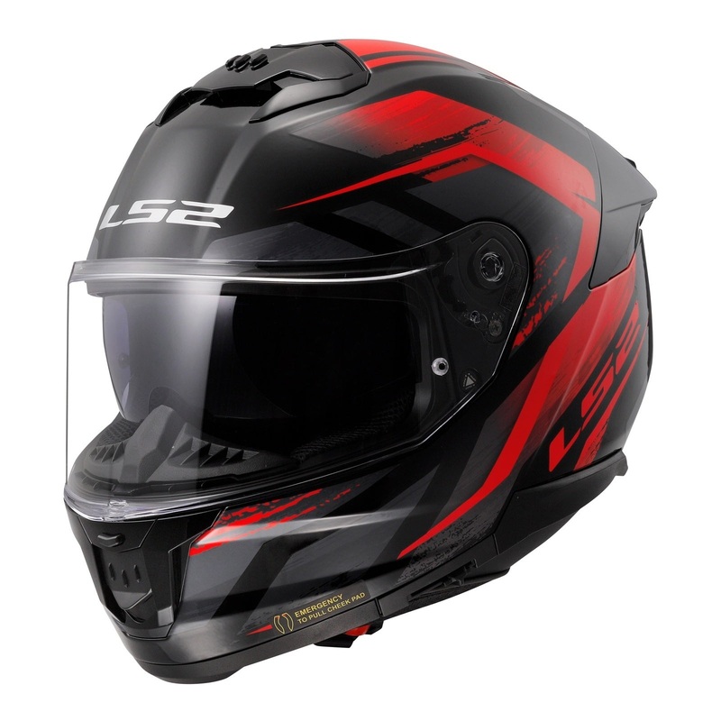 LS2 FF808 Stream II Fury – Black / Red 06