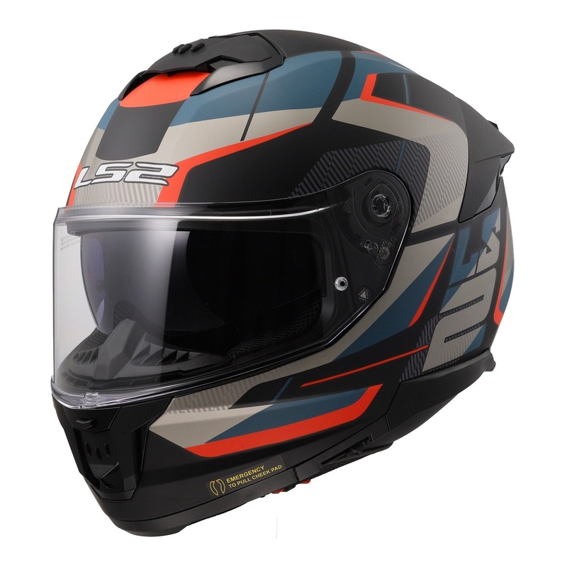 LS2 FF808 Stream II Road – Matte Black / Blue