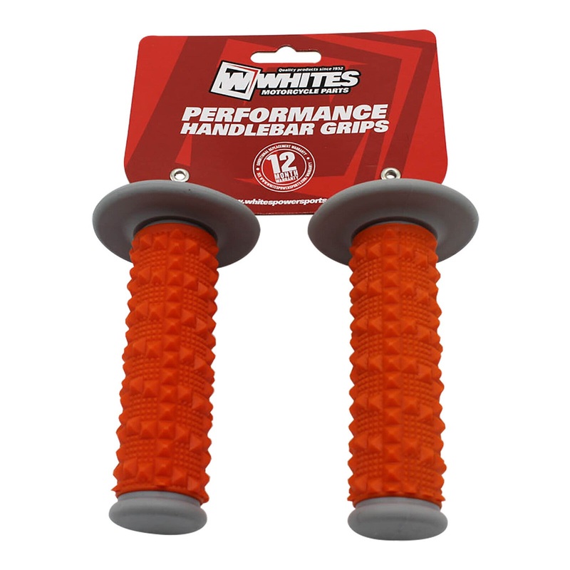 Whites Grip MX Full Diamond – Grey / Orange