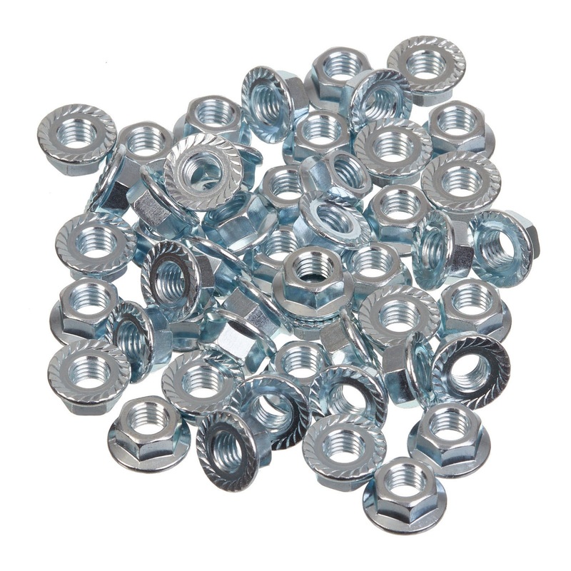 Whites Nut Flange – 8 x 1.25mm (50 Pack)