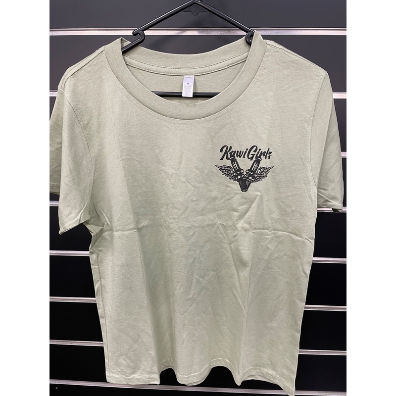 Kawasaki Gals on the Gas Pistachio T-Shirt