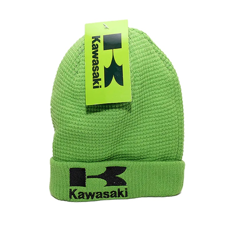 Kawasaki Stacked Logo Beanie Green