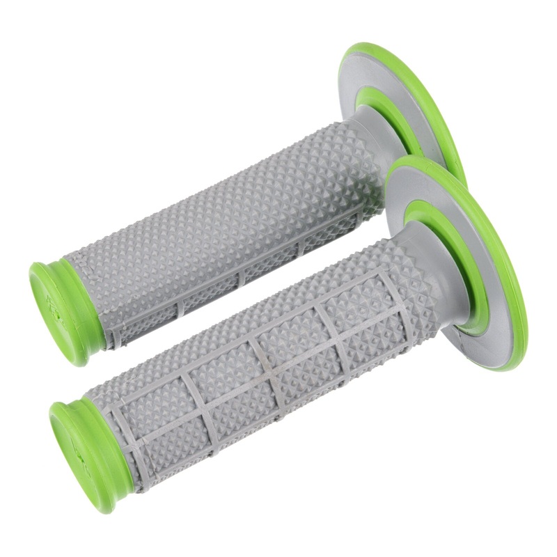 Renthal DL Dual Handlebar Grips Taper Diamond / Waffle – Green