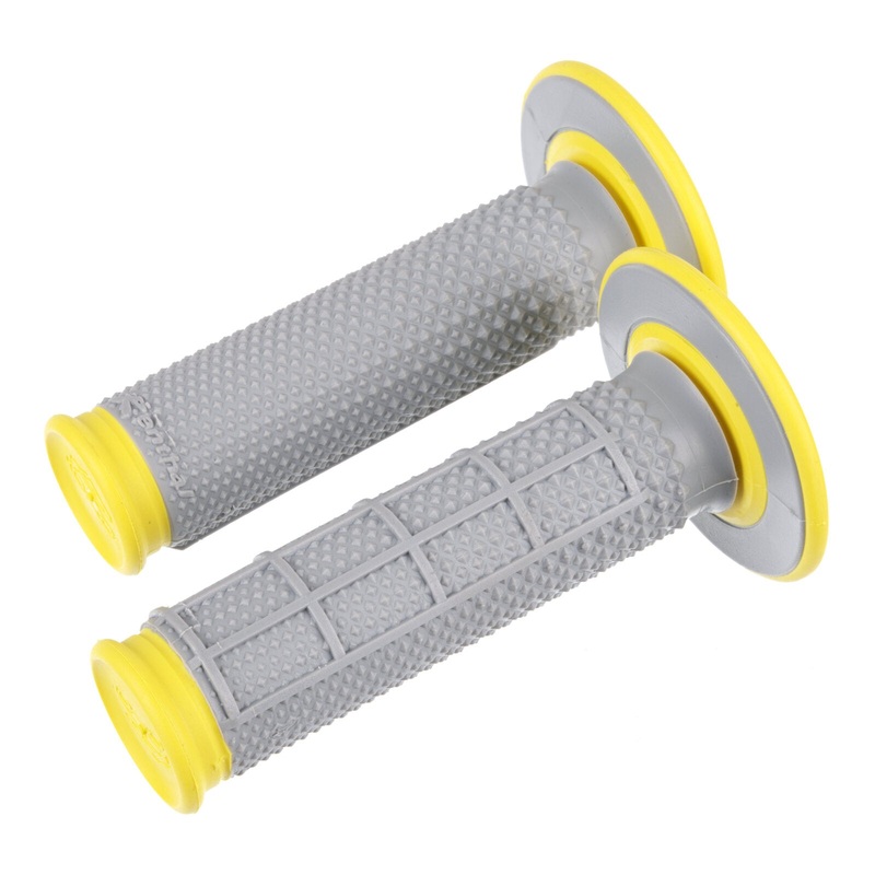 Renthal DL Dual Handlebar Grips Taper Diamond / Waffle – Yellow