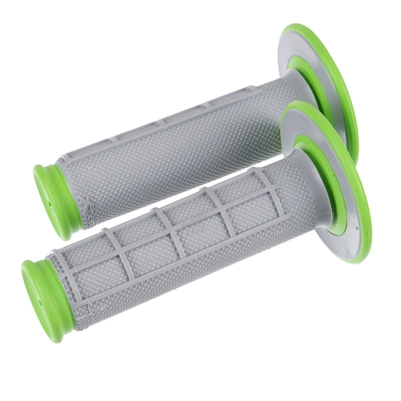 Renthal DL MX Dual Handlebar Grips Diamond / Waffle – Green