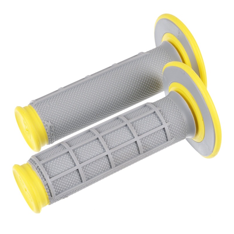 Renthal DL MX Dual Handlebar Grips Diamond / Waffle – Yellow