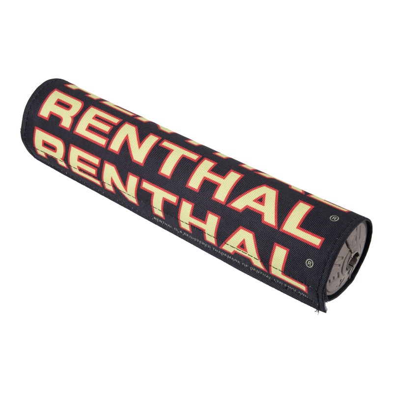 Renthal SX Handlebar Pad 10in – Black / Yellow Retro