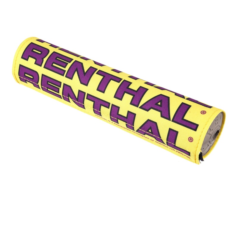 Renthal SX Handlebar Pad 10in – Yellow / Purple Retro