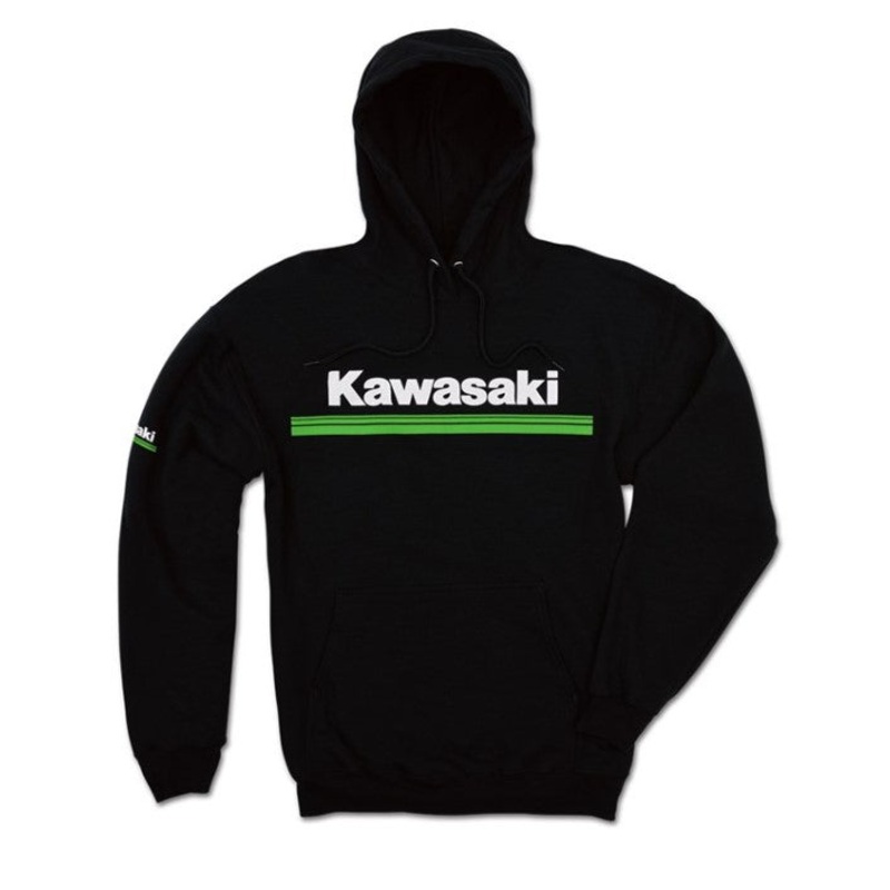 Kawasaki 3 Green Lines Hoodie 3XL