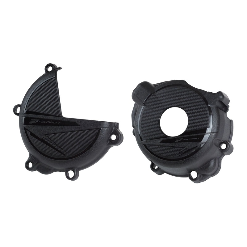 Polisport Kit Clutch + Ignition Cover – Suzuki DRZ (’00->) Black