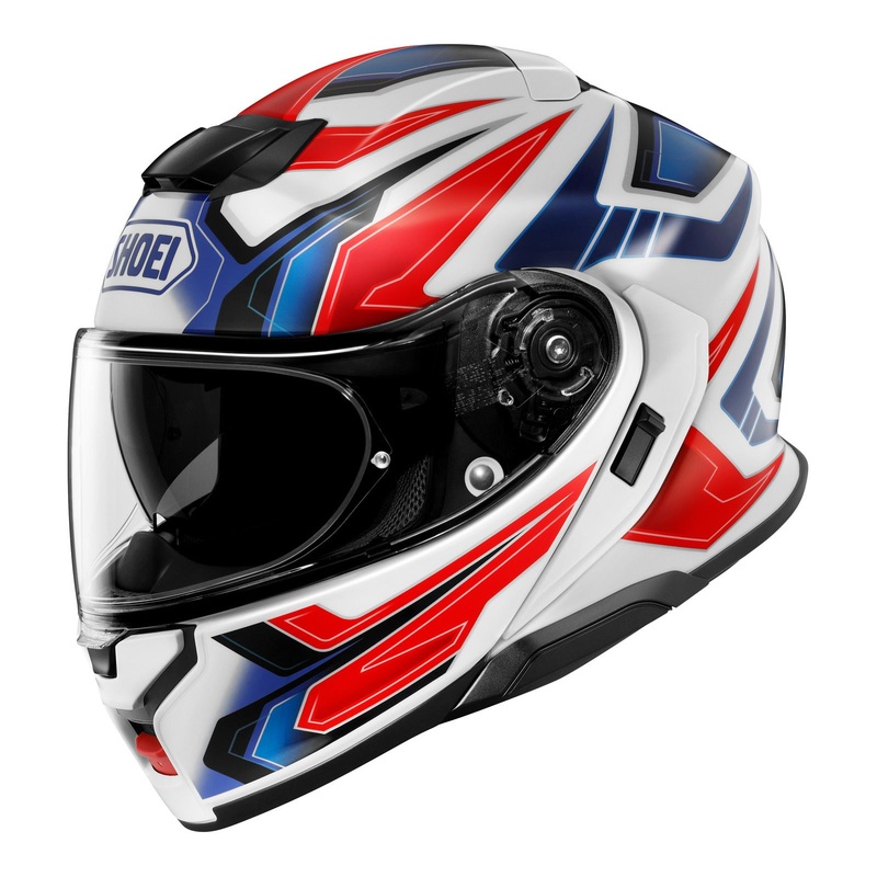 Shoei Neotec 3 Helmet Anthem TC-10 – White / Red / Blue