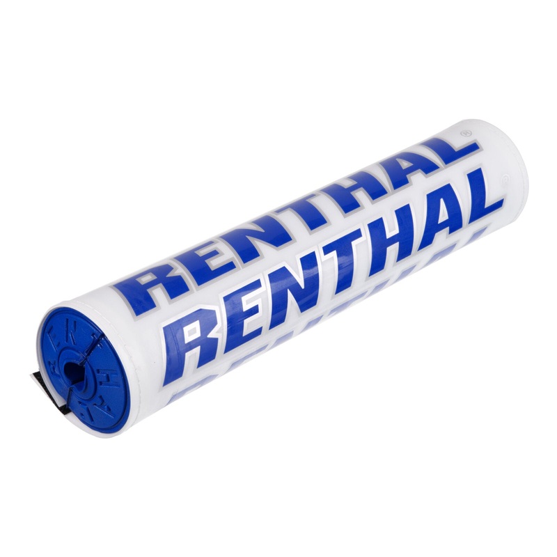 Renthal SX Handlebar Pad (10in) – White / Blue