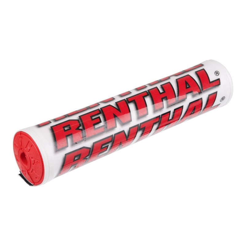 Renthal SX Handlebar Pad (10in) – White / Red