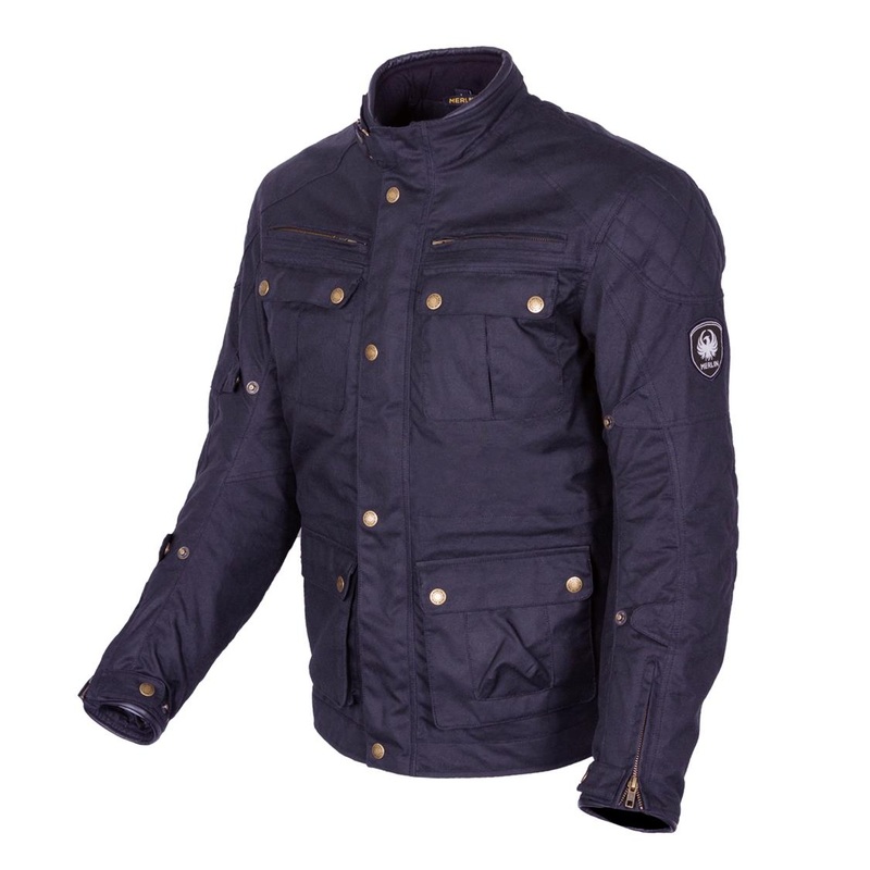 Merlin Yoxall II Traditional Wax Jacket Blue-Grey – Medium