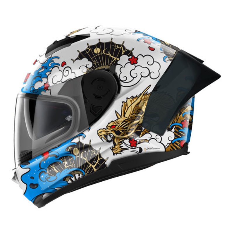Nolan N60-6 SPORT Full Face Helmet – metal white / blue – XL only