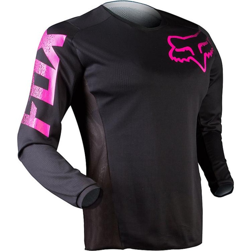FOX WOMENS BLACKOUT JERSEY [BLACK/PINK]