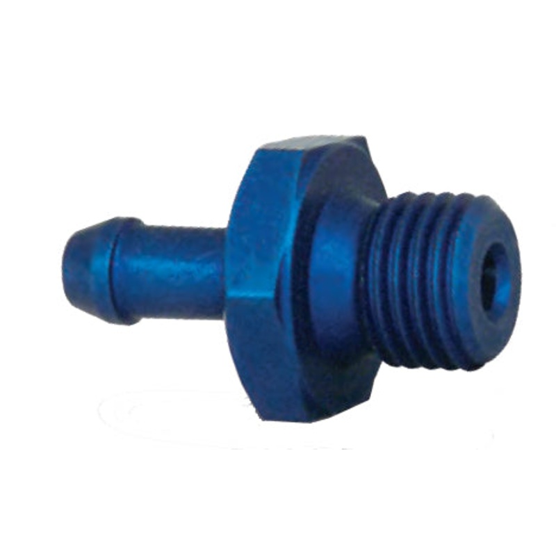 B & H Standard – 7/16 x 20 to male barb for rubber hose