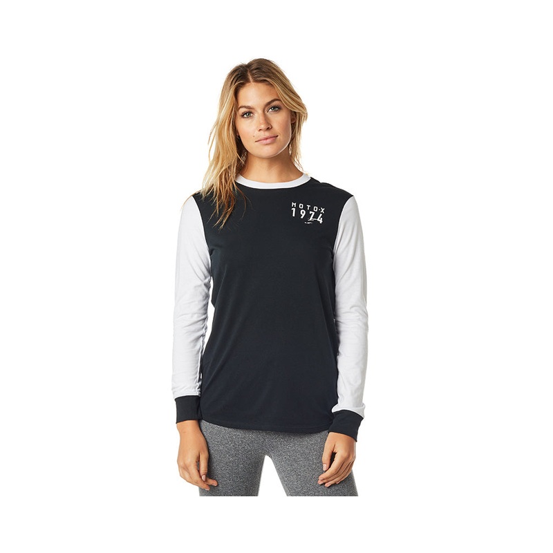 FOX WOMENS SKY HI L/S TOP [BLACK]