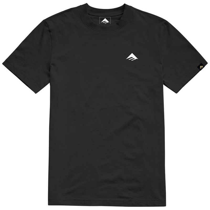 EMERICA TRIANGLE STAPLE TEE [BLACK]