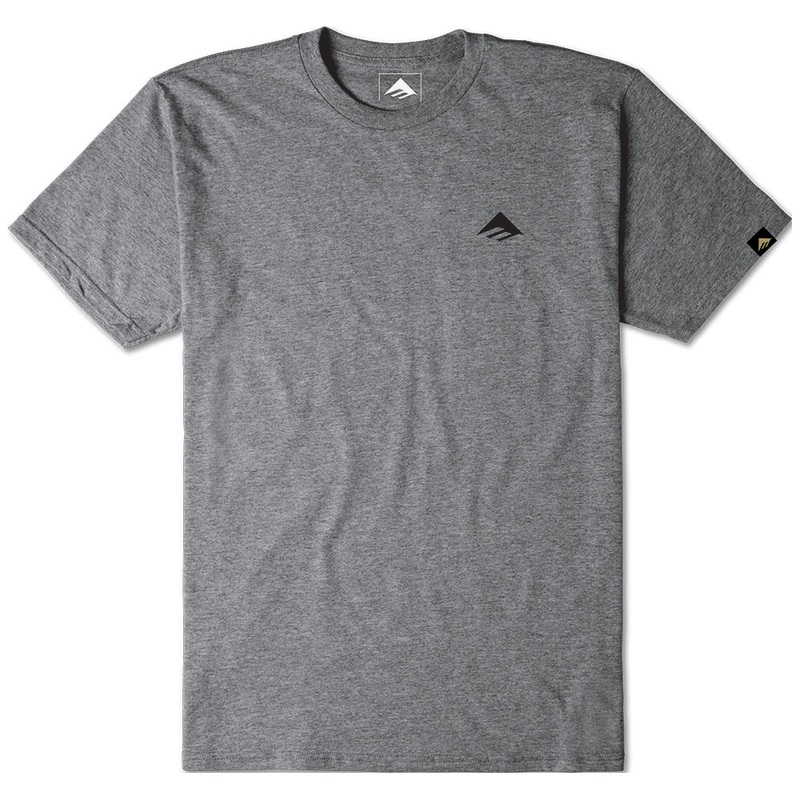 EMERICA TRIANGLE STAPLE TEE [GREY HEATHER]