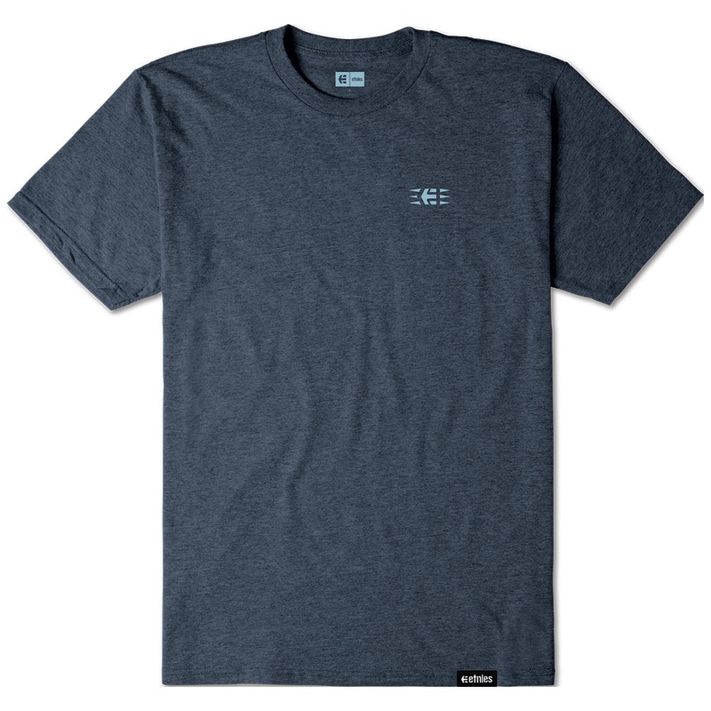 ETNIES TOTEM EMB TEE [NAVY/HEATHER] XL