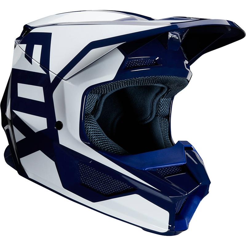FOX YOUTH V1 PRIX HELMET ECE [NAVY] YS